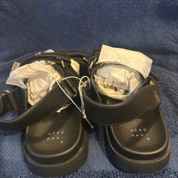 Women’s Janie Ankle Strap Sandals Black Size 9 - Picture 4 of 6